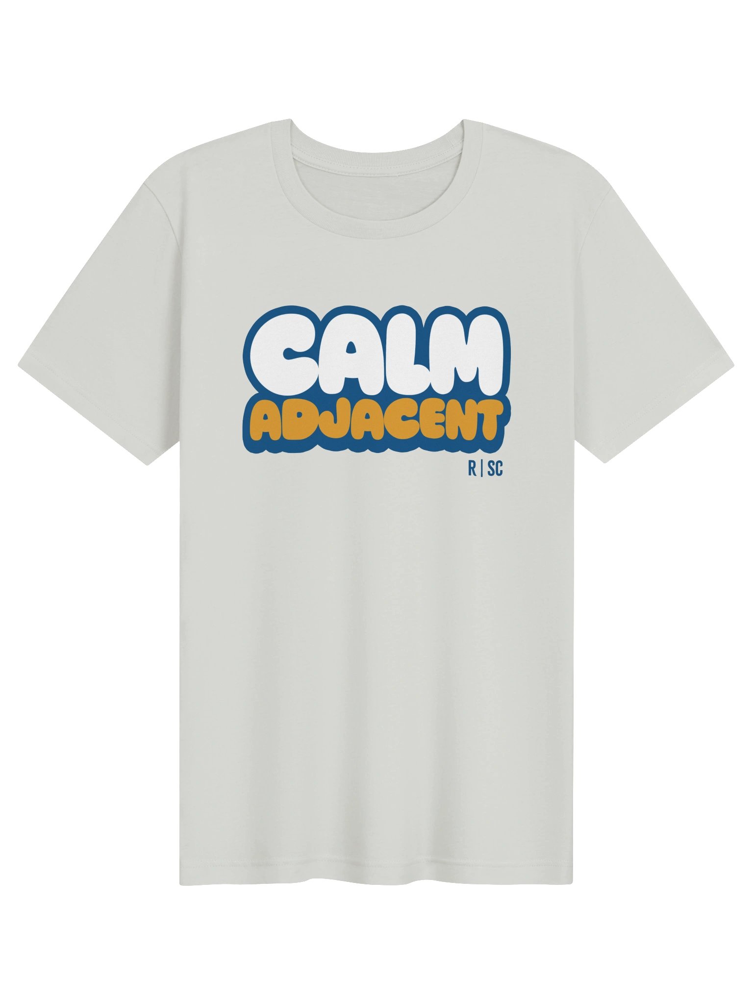 Calm Adjacent T-shirt (Blue & Orange) product image (21)