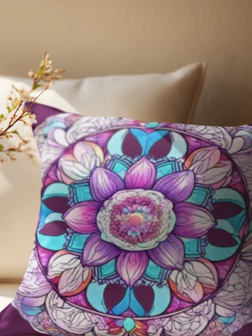 Moonlit Garden Mandala - Pillow product image (2)