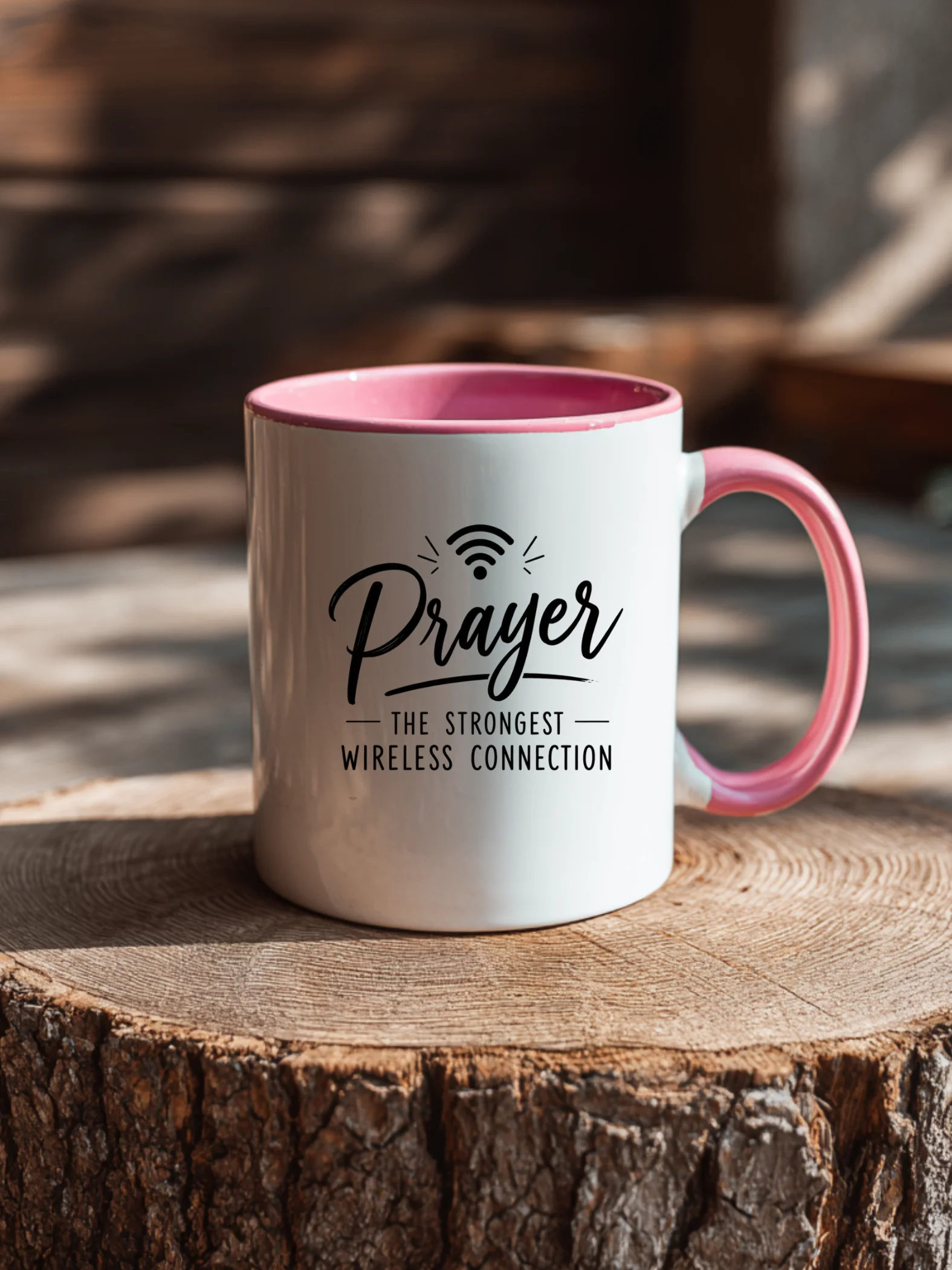 Prayer – The Strongest Wireless Connection Christian Coffee Mug | Inspirational Faith Gift for Christians | Kingdom Life Co. product image (1)