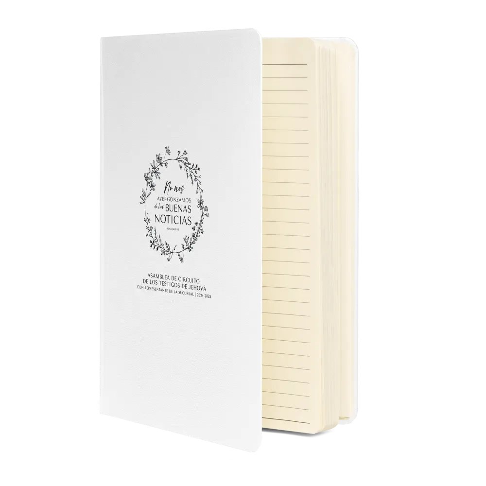 'No Nos Avergonzamos de las Buenas Noticias' Hardcover Notebook product image (2)
