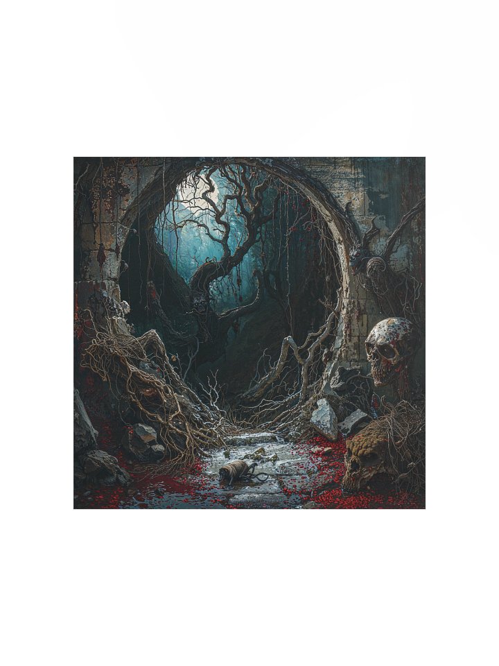The Crimson Threshold Matte Poster product image (1)