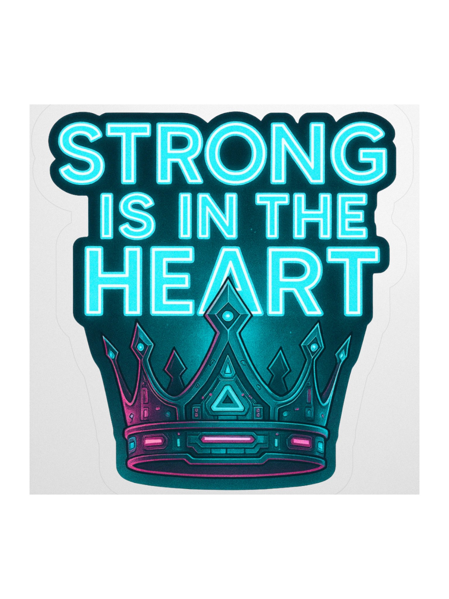 Strong is in the Heart Sticker product image (2)