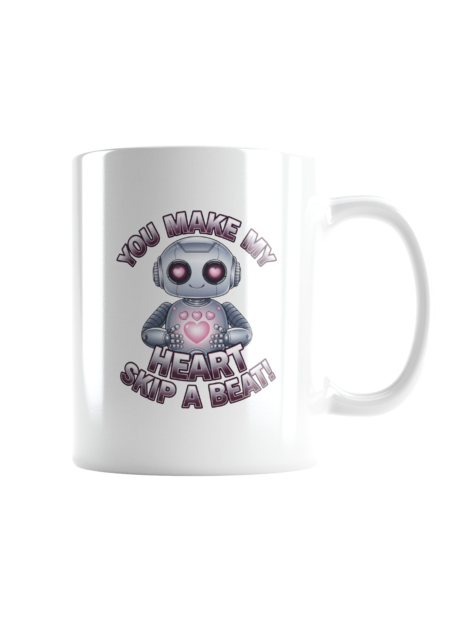 Robot Valentine's Day Gift | Funny Tech Love Mug | Geeky Romance Gift for Nerds product image (2)