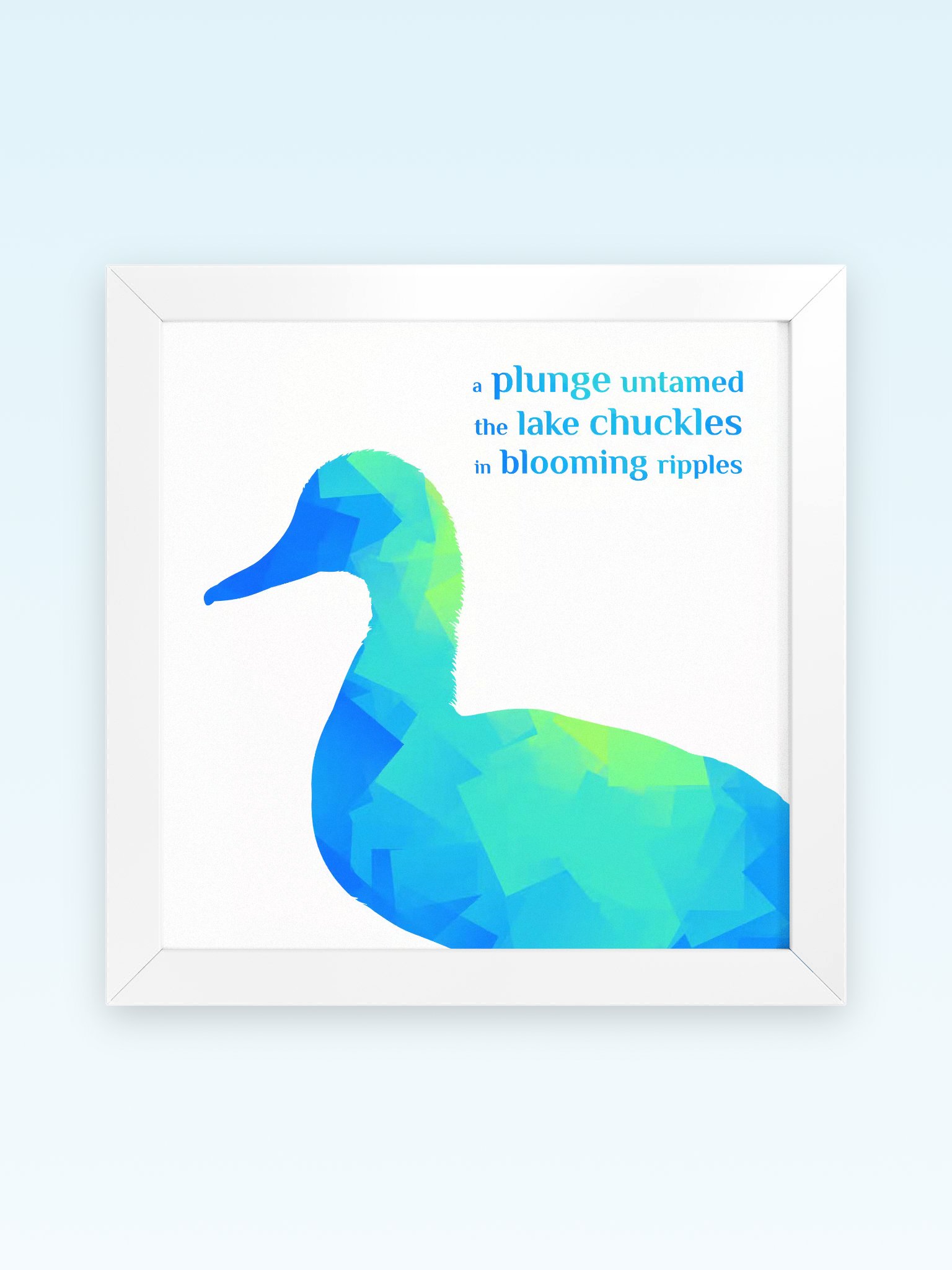 Framed Museum-Quality Poster - Duck product image (1)