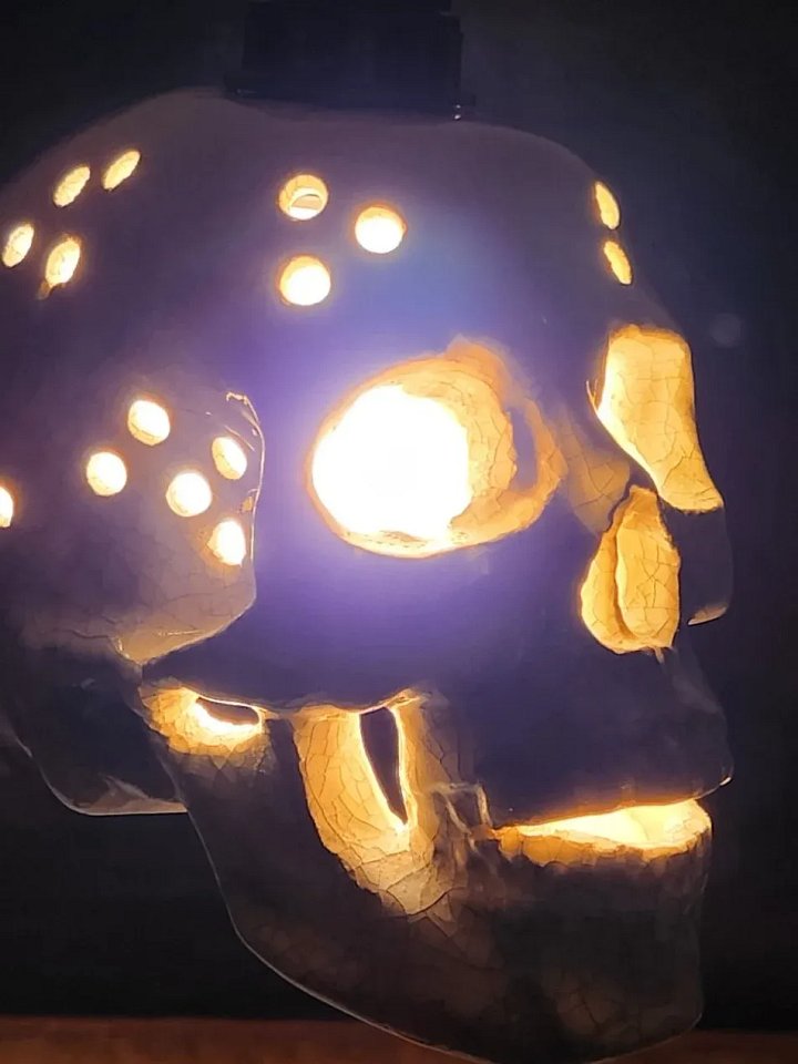 Skull Hanging Lamp, Pendent Swag Lamp product image (1)