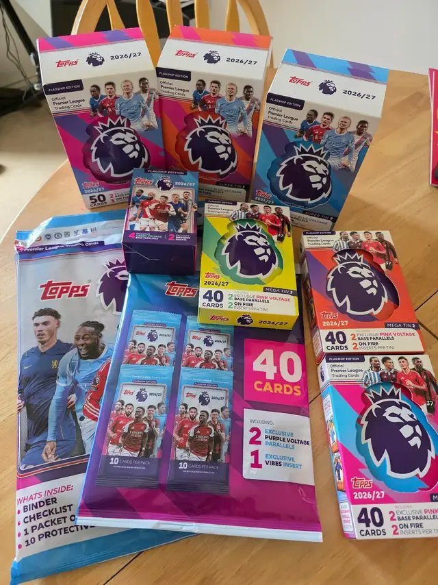 Grown man going into @Smyths Toys Superstores and spending all his birthday money on @Topps football cards. 🙈🤣 #toppsfootballcards #cardcollecting #tradingcardgame #premierleague #football