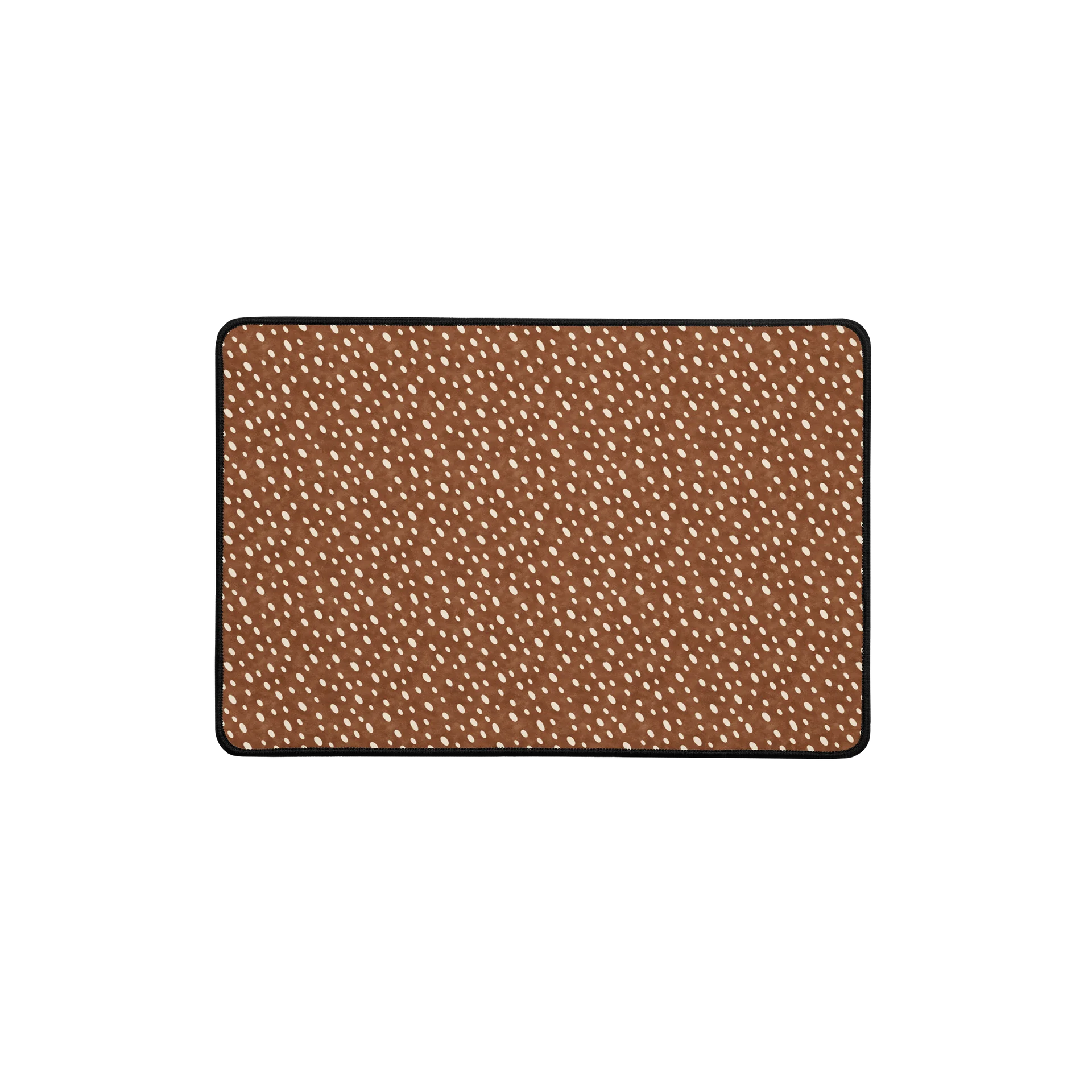 Cocoa Fawn Desk Mat — Brown & Cream Deer Print product image (1)