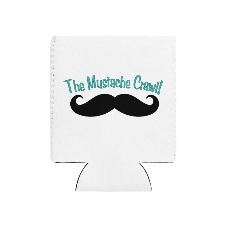 The Mustache Crawl Koozie product image (1)