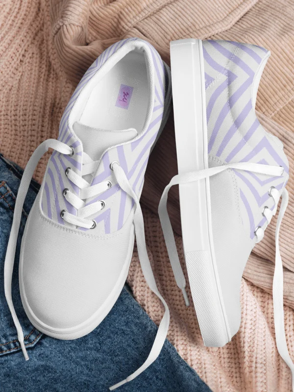 Symmetric Waves Men's Canvas Shoes product image (5)