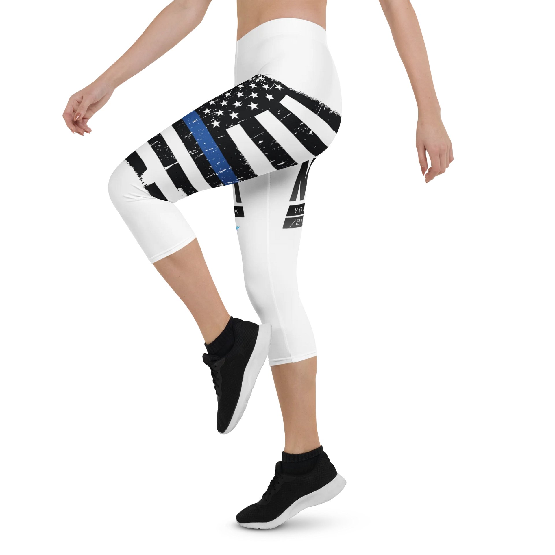 Nik The Hat | White Leggings – Summer ’25 BACK THE BLUE Edition product image (4)
