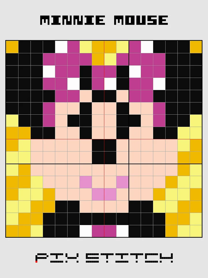 Minnie Mouse Pixel Art product image (2)