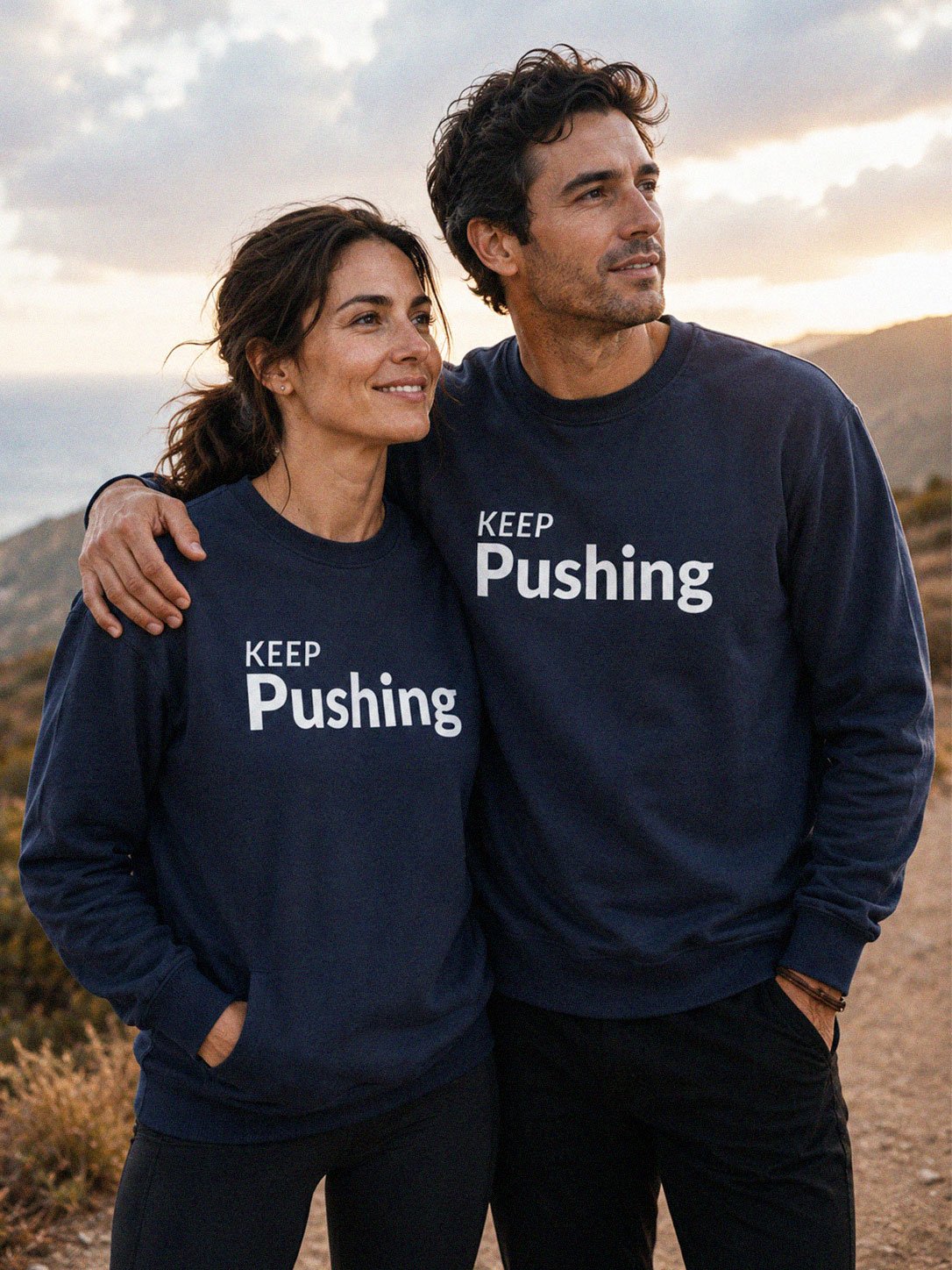 Keep Pushing Sweatshirt – Motivational Streetwear Statement product image (1)