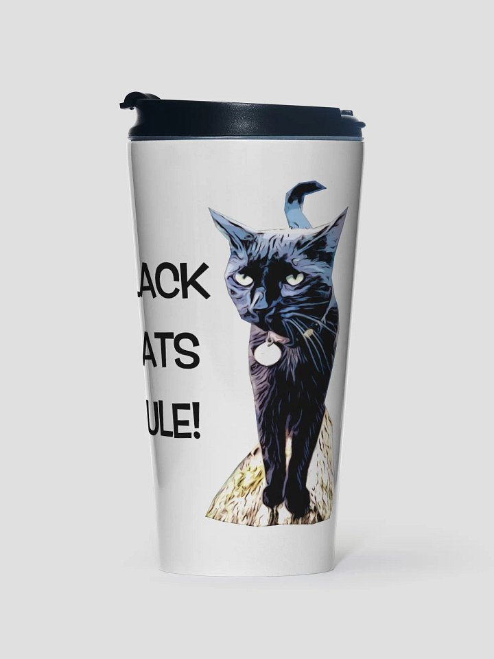 Black Cat Rule! Dexter's Travel Mug product image (1)