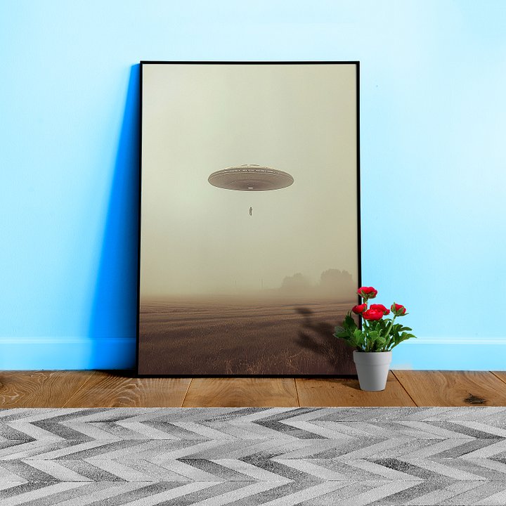 The Truth is Out There / The X-Files photo of UFO — sci-fi poster, movie art, I want to believe poster, space print, aliens wall decor product image (1)