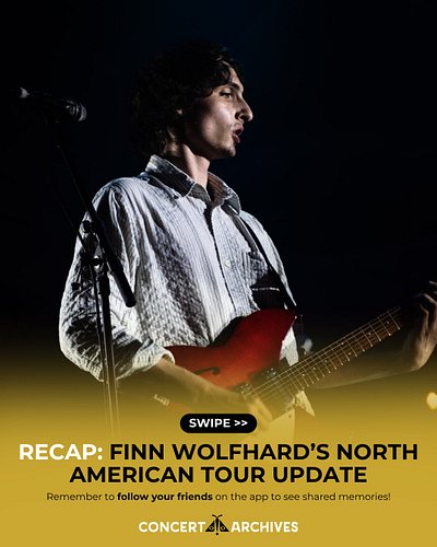 Recap: Finn Wolfhard’s North American Tour Update 🎸

The first leg of Finn Wolfhard’s North American tour is officially in do...
