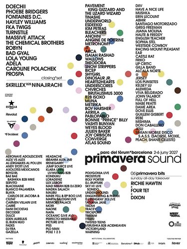 Primavera Sound dropped their monster of a 2027 lineup. Would you go? #musicfestival #doechii #robyn #massiveattack
