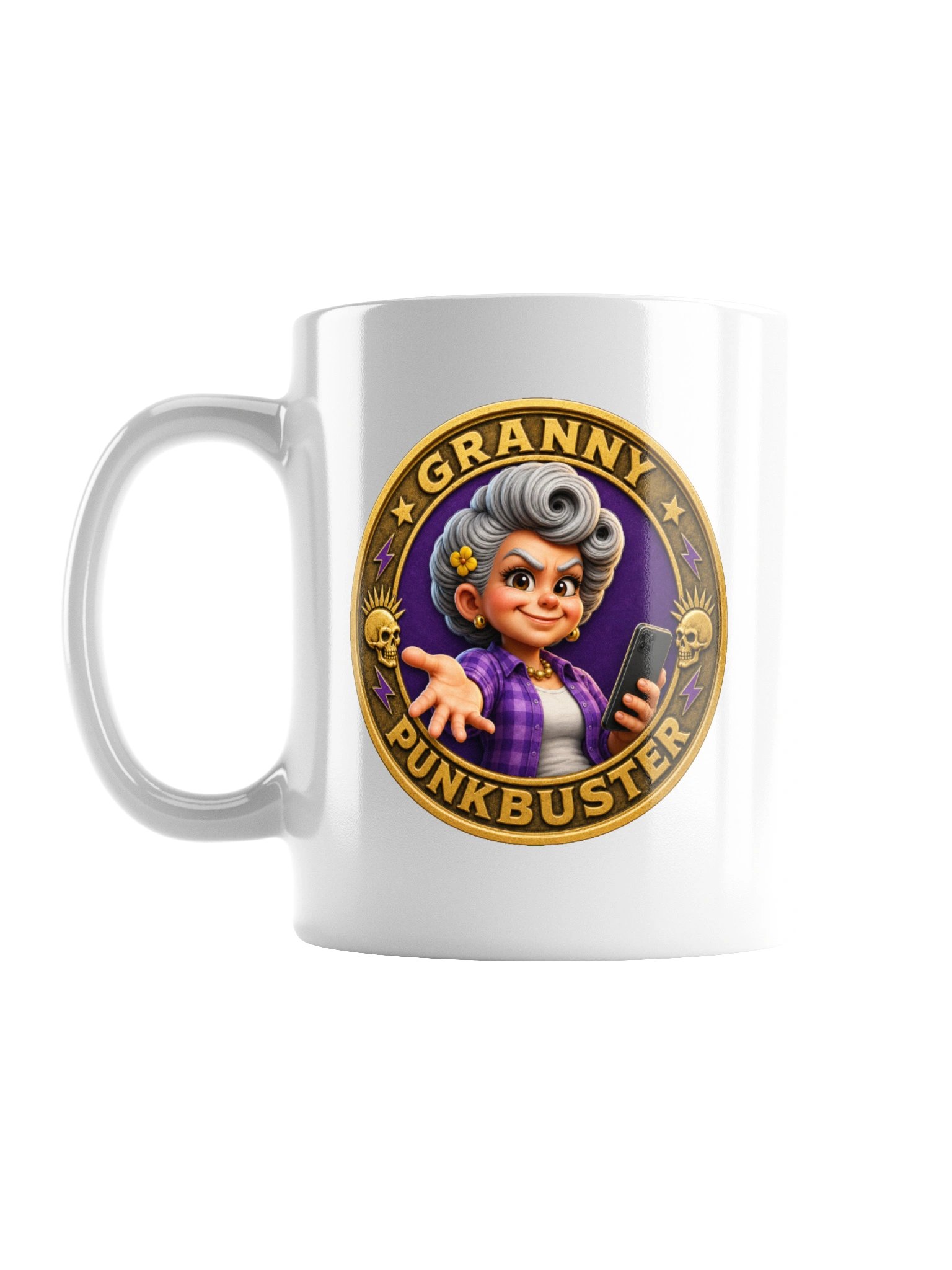 Granny Punkbuster White Mug product image (1)