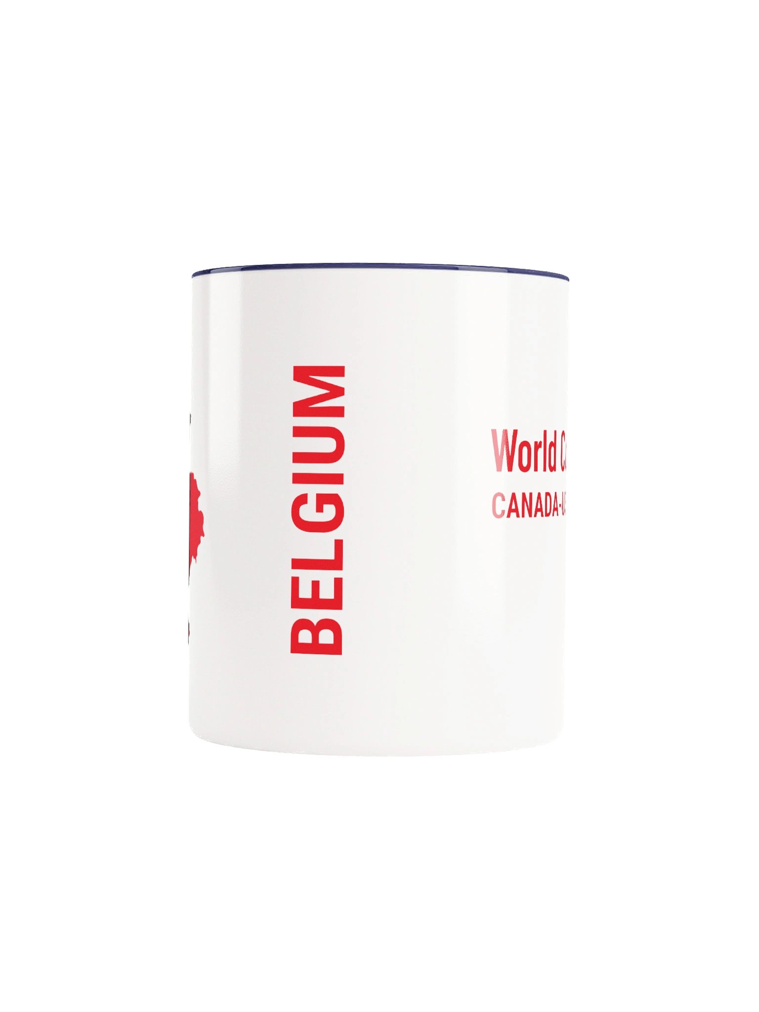 Belgium 2026 World Cup Flag Mug - Belgium Soccer Fan Coffee Cup - Premium Two-Tone Ceramic Mug product image (5)