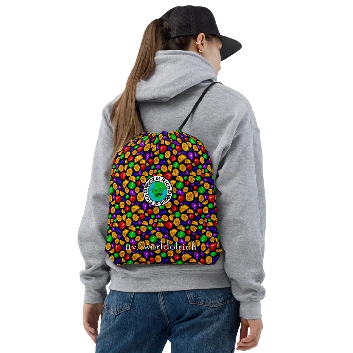 worldofrich Coin and Gem Pull-String Bag product image (2)