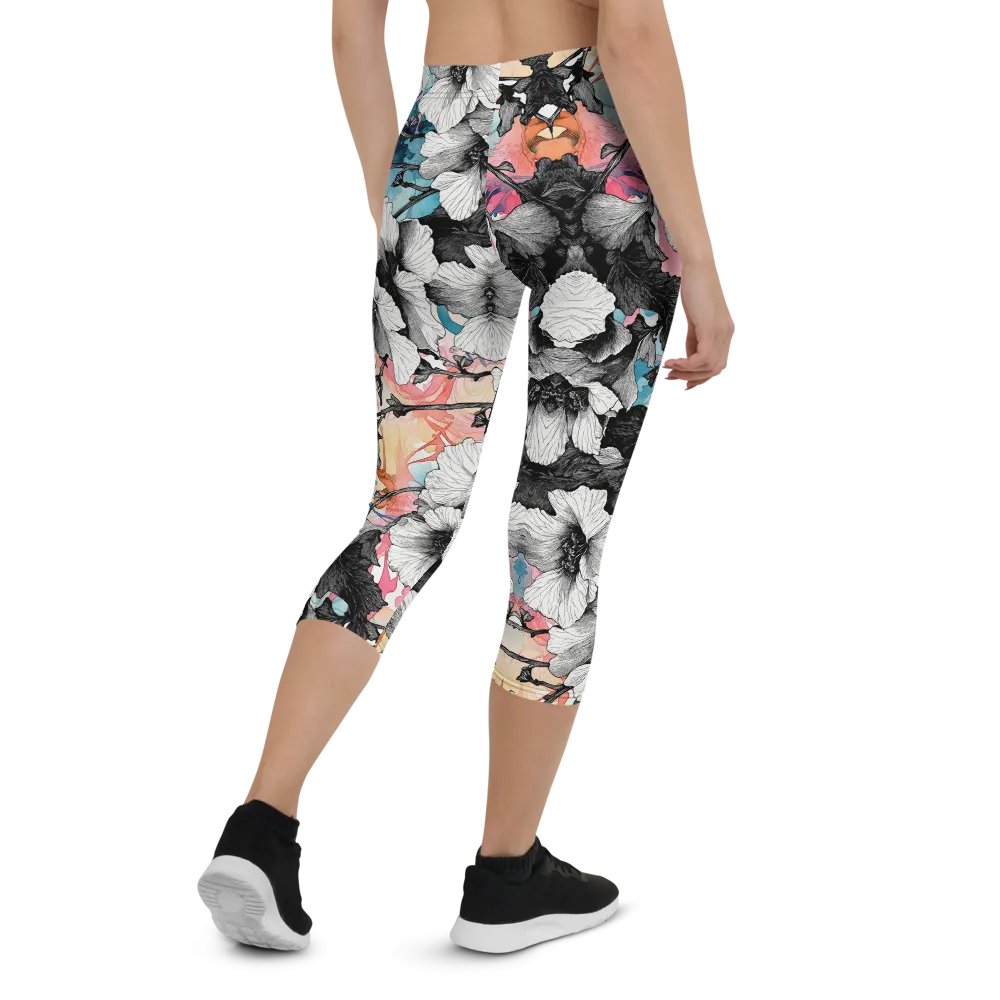 Hibiscus Dreams All-Over Capri Leggings product image (3)