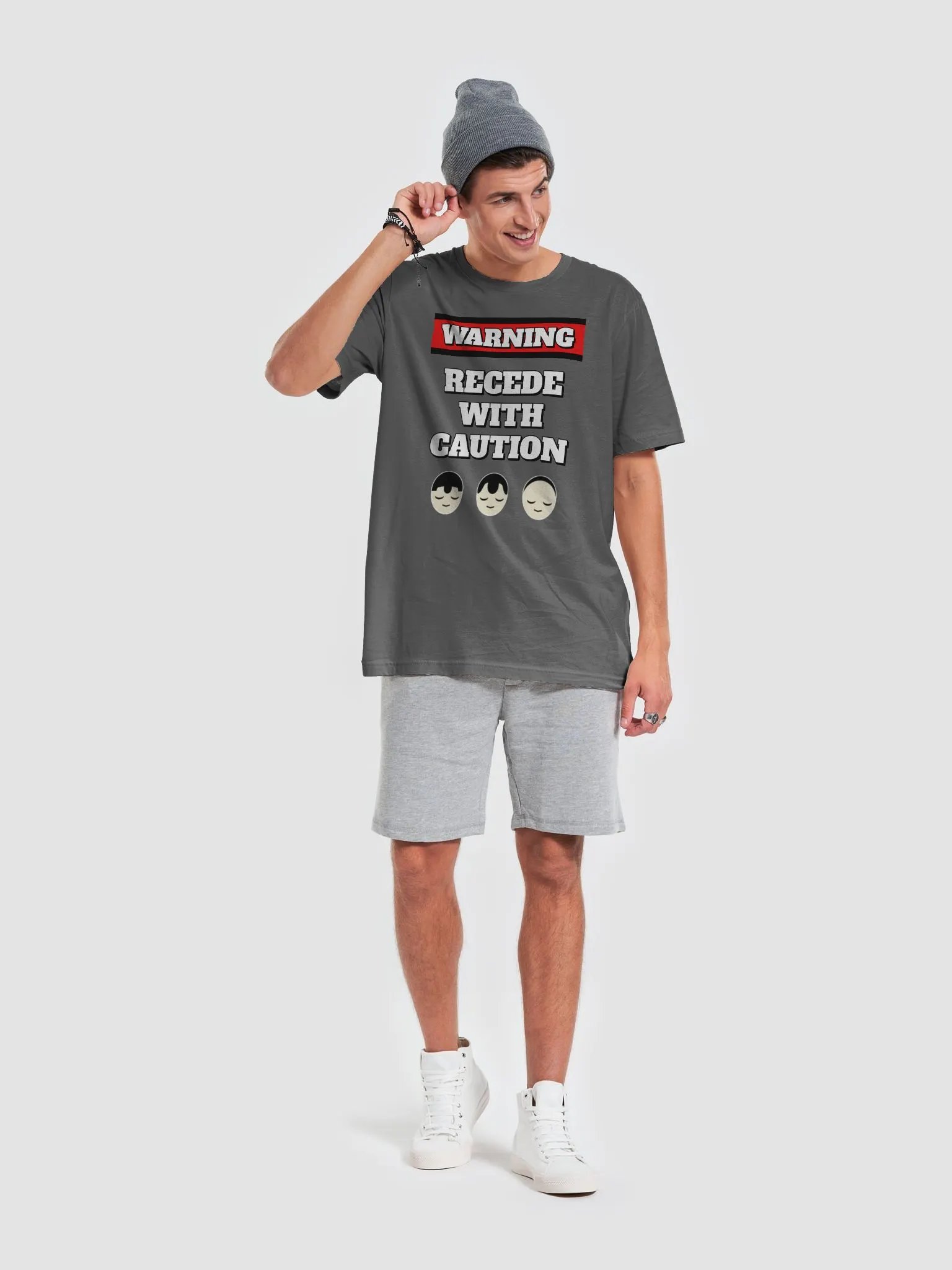 Recede With Caution - Funny Humorous T-shirt product image (31)