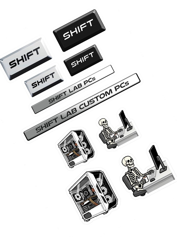 Shift B&W Sticker Sheet product image (1)