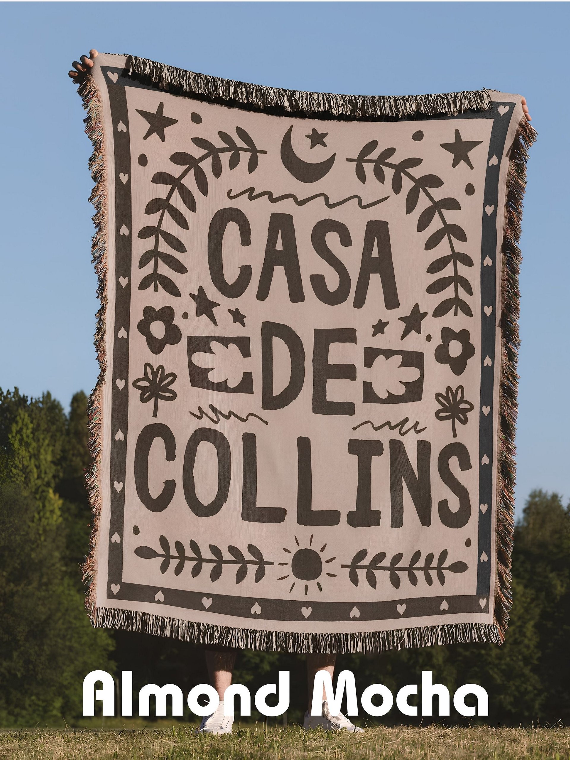 Personalized Family Name Woven Blanket – Custom Wedding Gift, Anniversary Keepsake & Housewarming Throw for Couples product image (3)