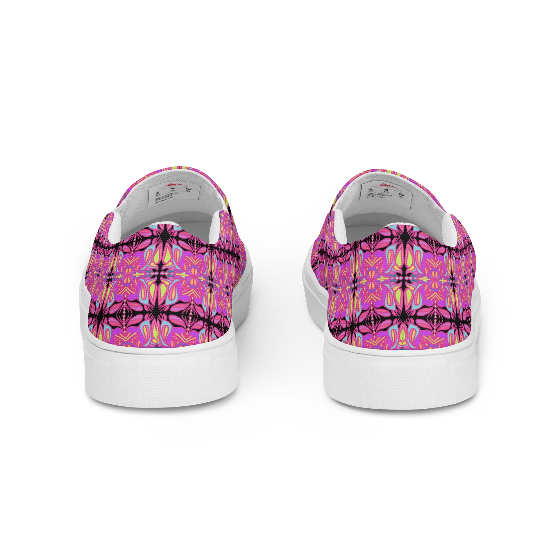 Mellow Magenta Slip On Shoes (Black) product image (4)