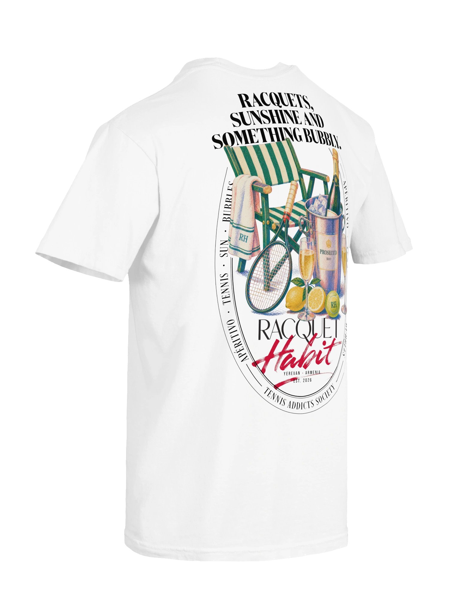 Racquets, Sunshine & Something Bubbly Oversized Tee product image (8)