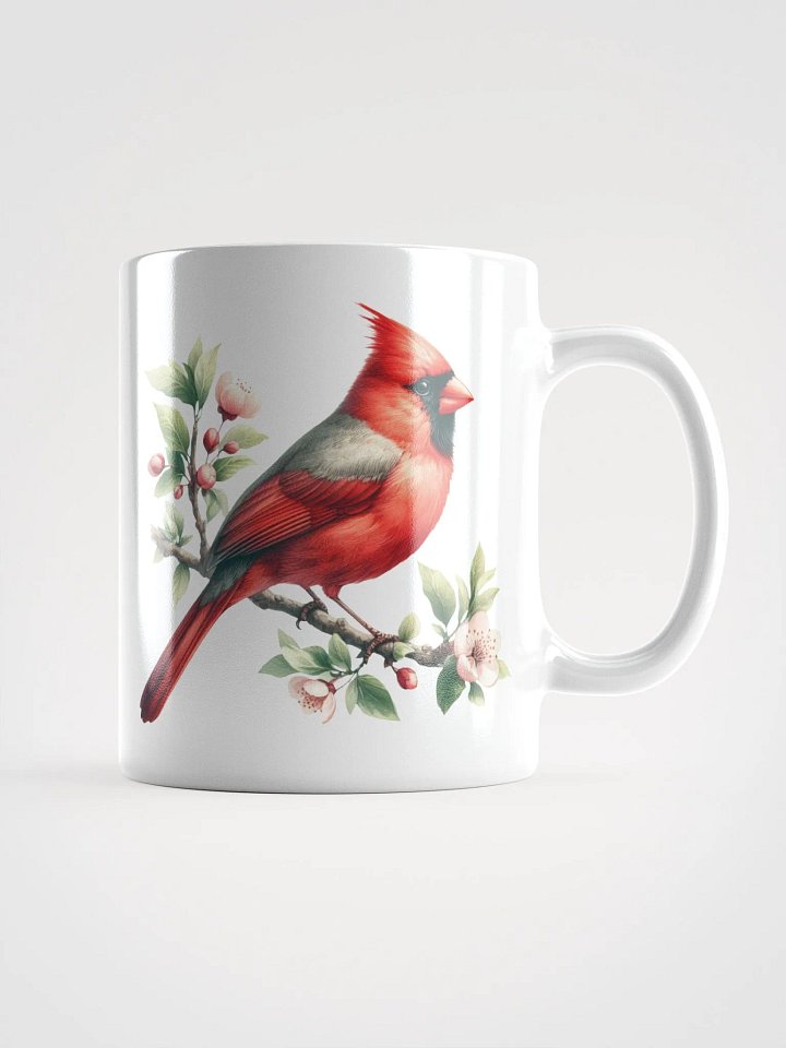 Vivid Cardinals White Glossy Mug product image (1)