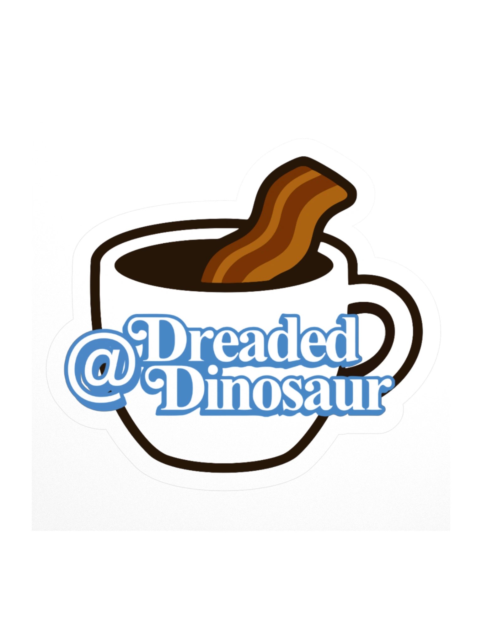 Coffee X Bacon Logo Sticker product image (1)
