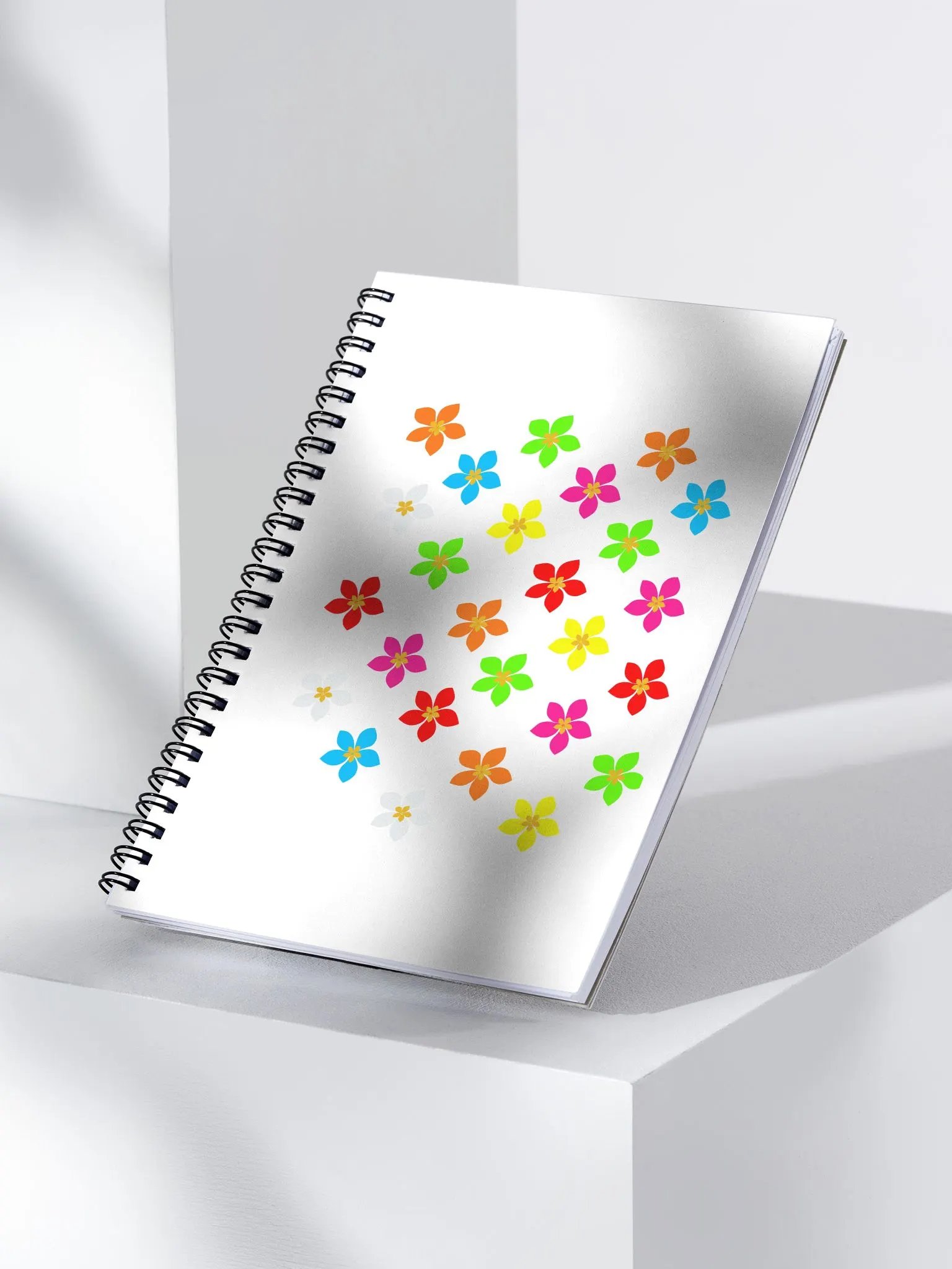 Colorful Flower Petals Spiral Notebook product image (2)