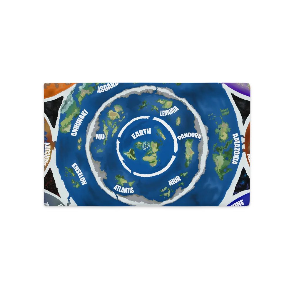 All-Over Print Pillow Case Beyond The Ice Wall Map product image (1)