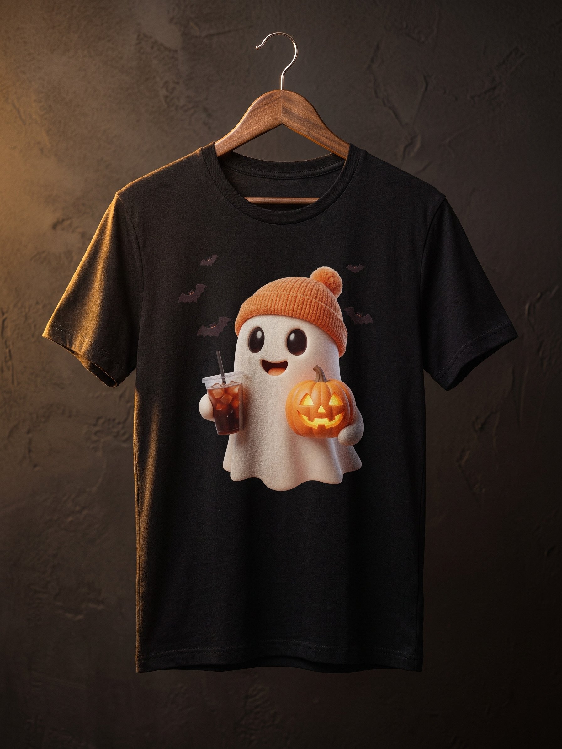 Cute Ghost T-Shirt | Halloween Iced Coffee & Pumpkin Tee product image (14)