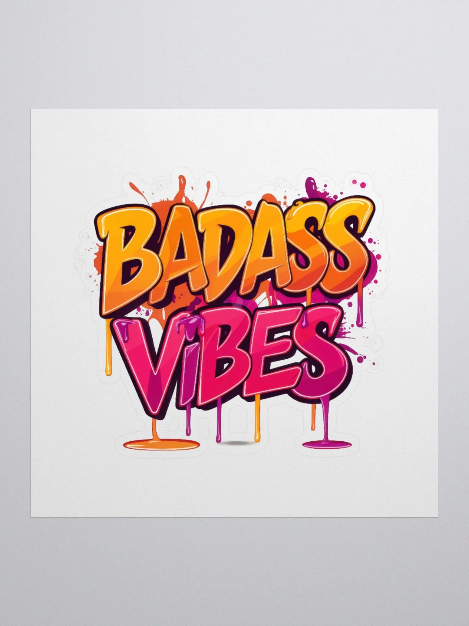 Badass Vibes Sticker product image (4)