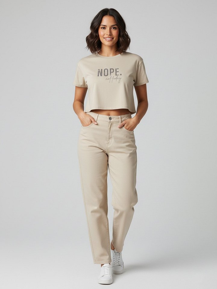 NOPE. Not Today Premium Crop Top product image (2)