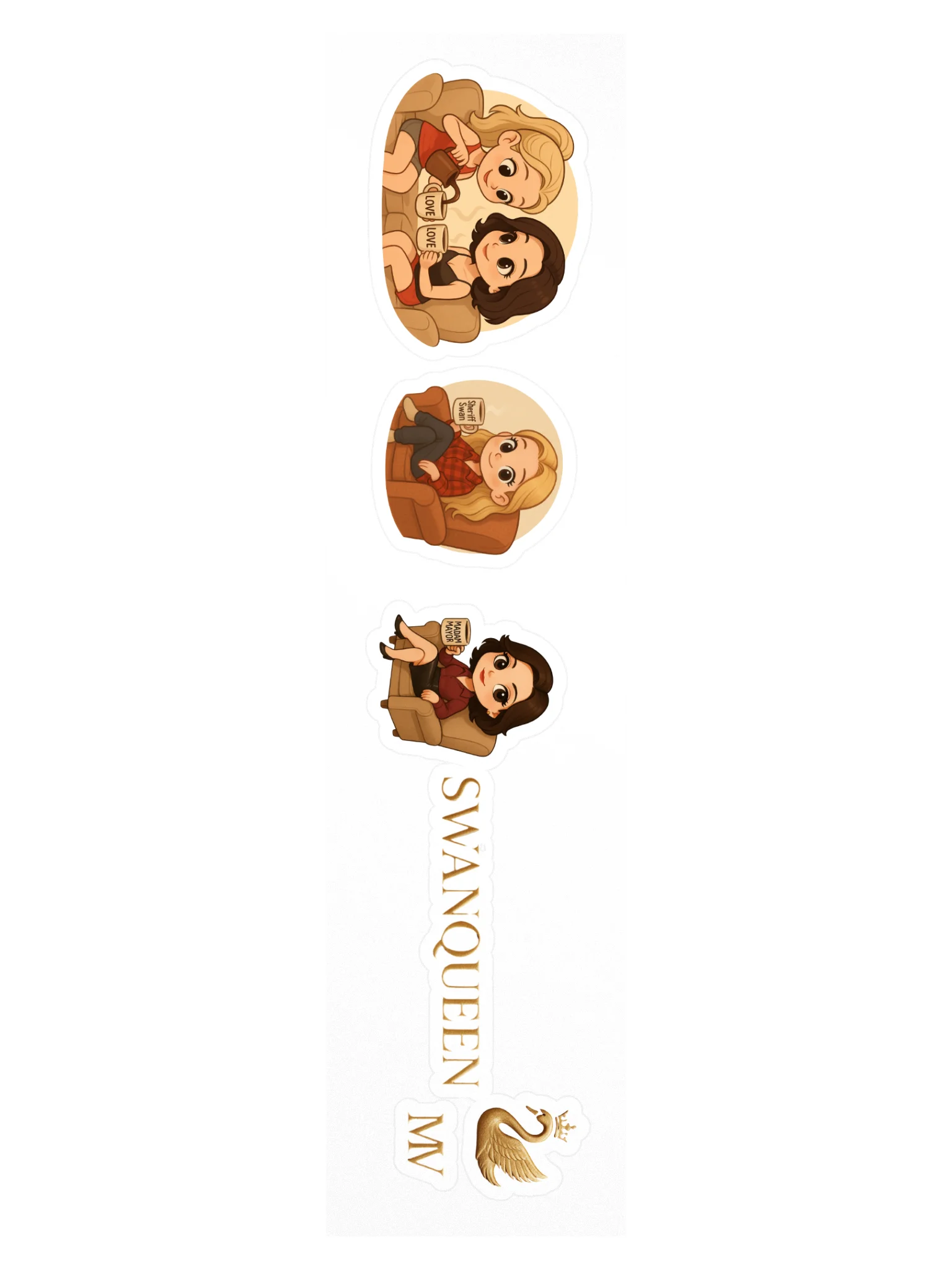 SwanQueen Mini Sticker Pack product image (3)