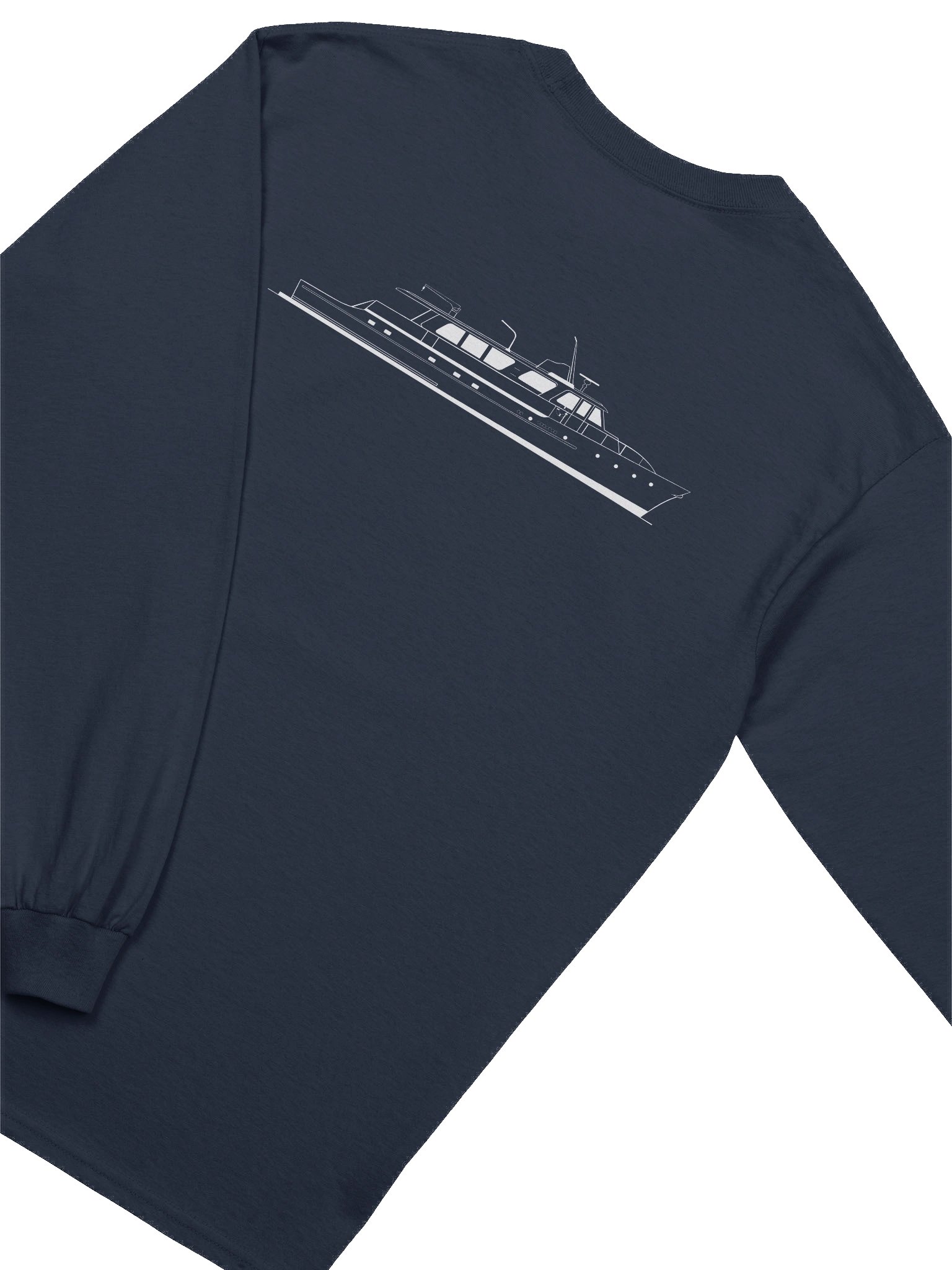 Long Sleeve – Tangaroa Boat Outline product image (4)