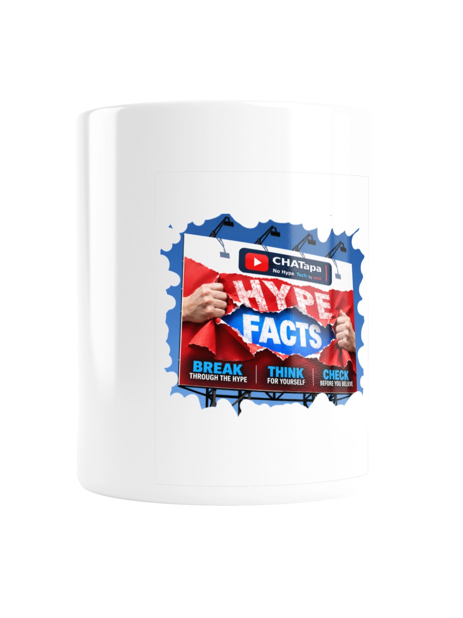 CHATapa “Hype vs Facts” Mug product image (2)