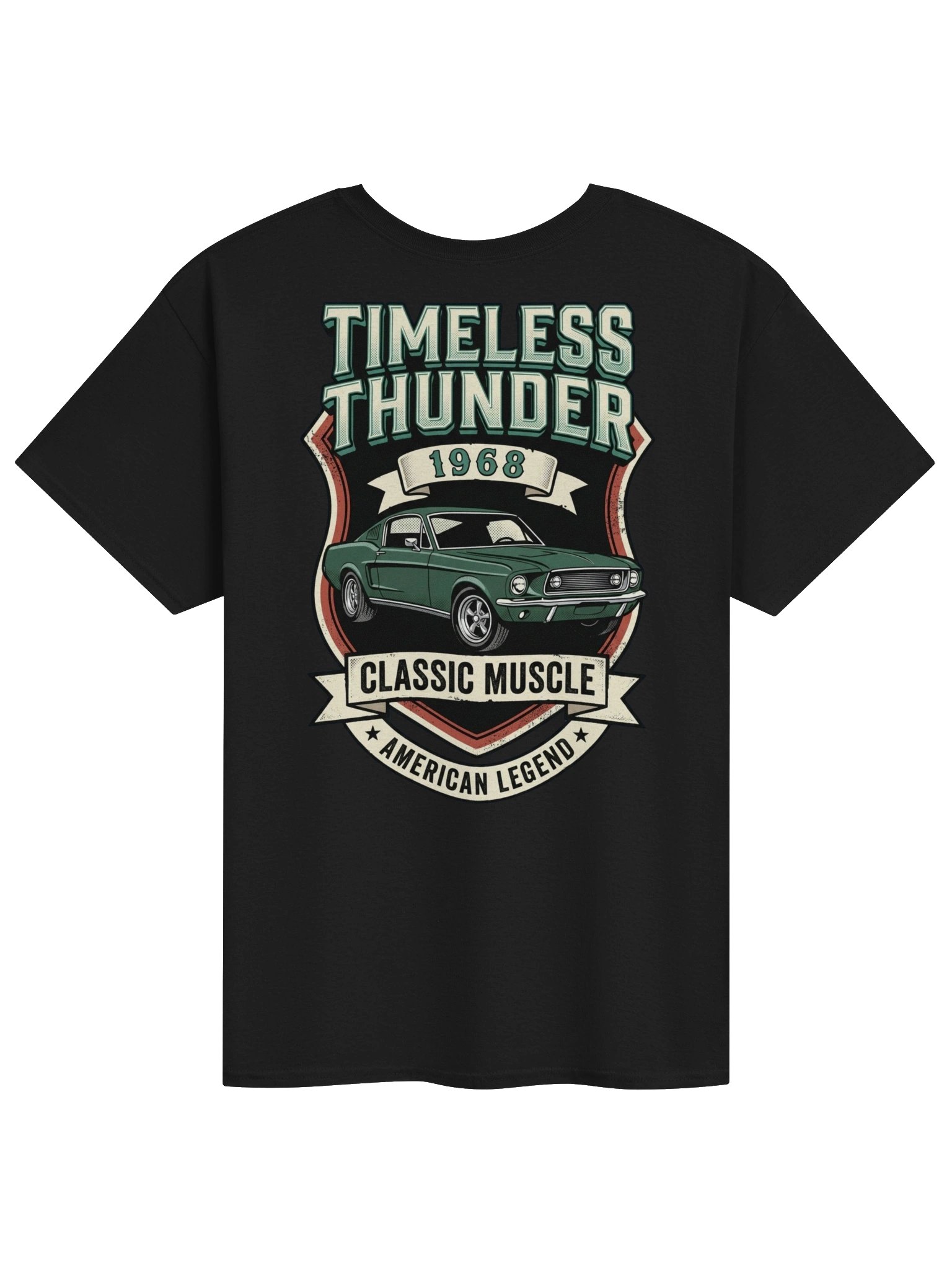 1968 Timeless Thunder Classic Muscle Car T-Shirt | Vintage American Legend Tee product image (1)