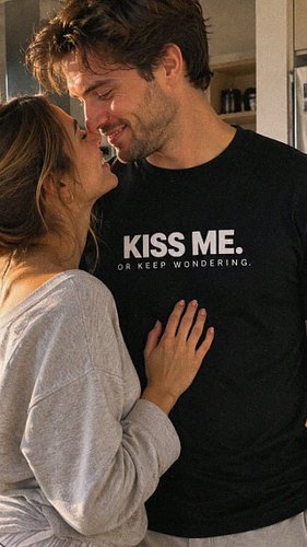 He used to make the first move.

Now he just wears the T-shirt. 😭💋

Honestly, it's a pretty solid strategy.

Ladies, would th...