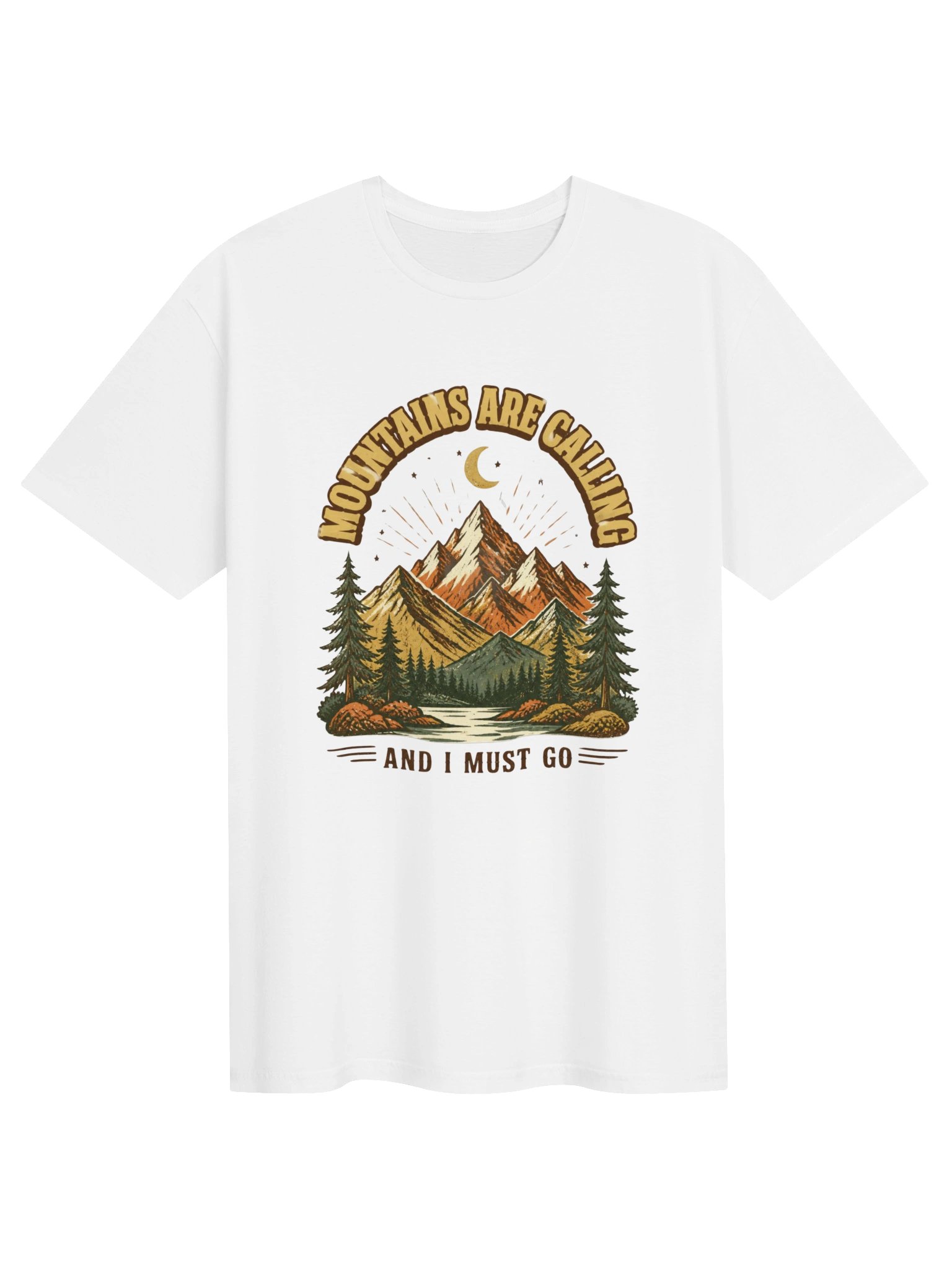 Mountains Are Calling Shirt, Retro Camping Tee, Hiking Lover Gift, Vintage Outdoor Nature T-Shirt product image (1)