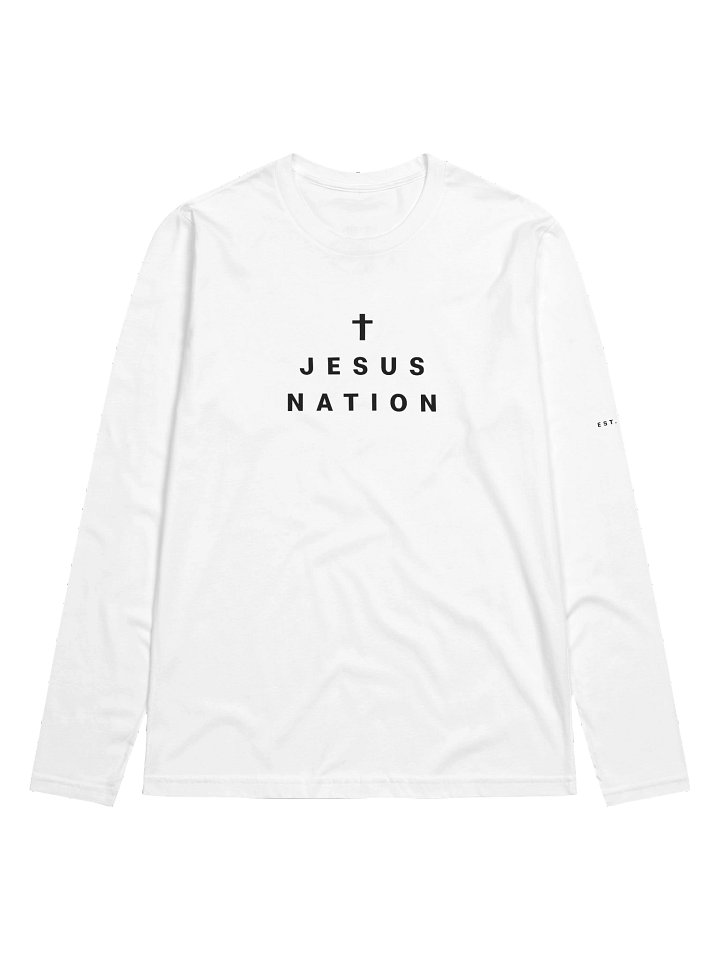 Jesus Nation Essential Long Sleeve (White) product image (1)