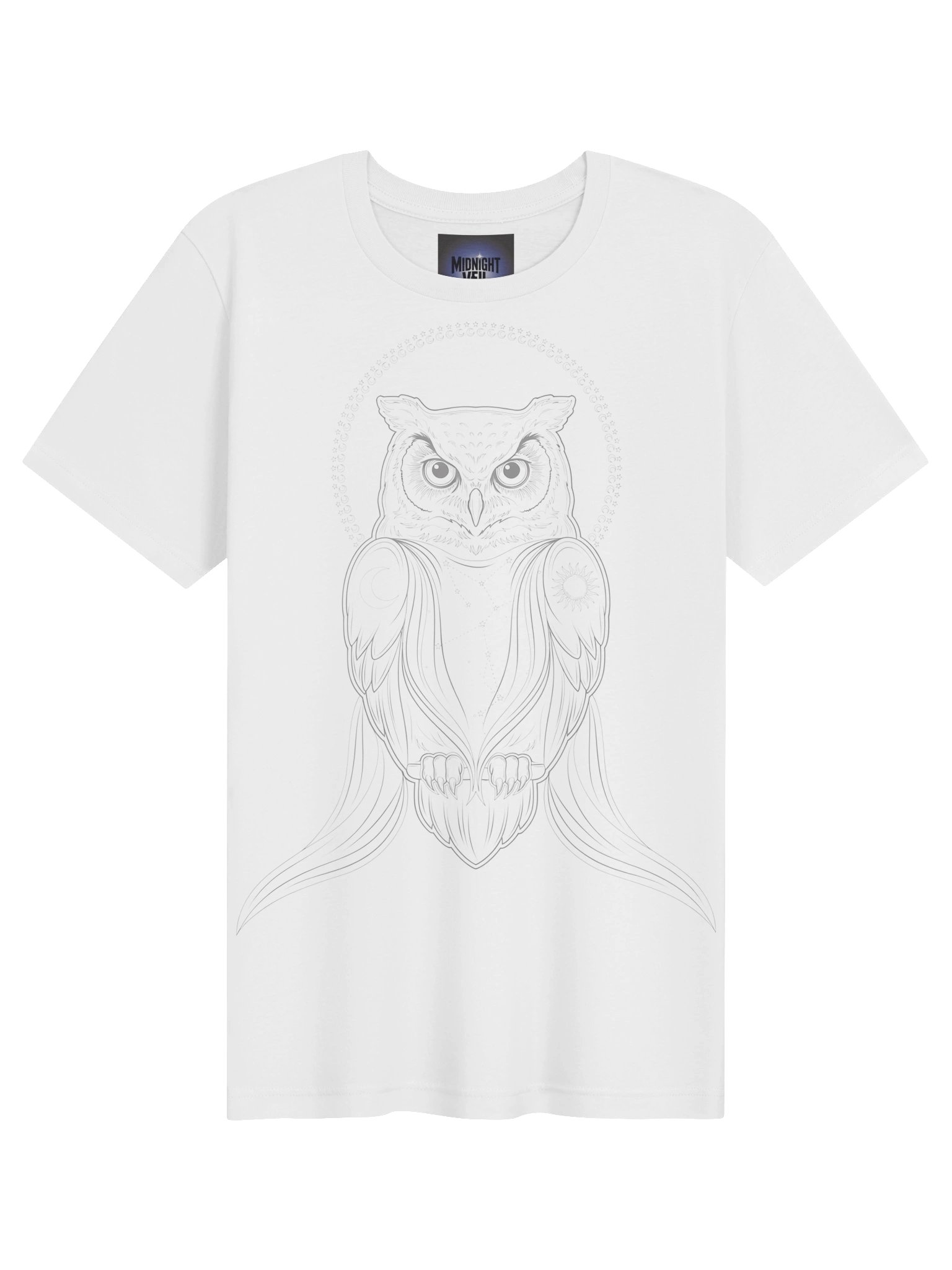Mystic Owl Neon Line Art Tee product image (5)