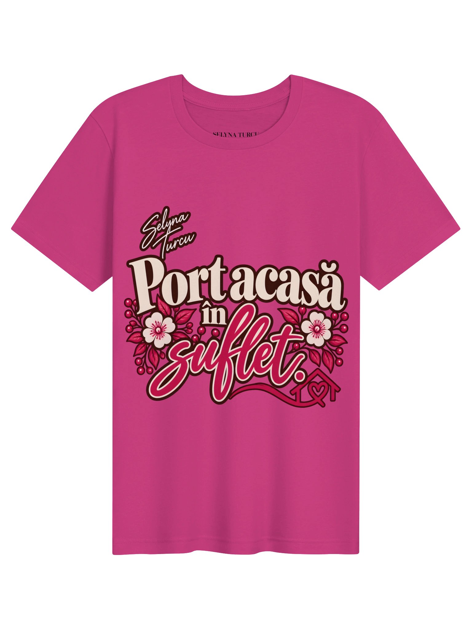 Tricou floral cu mesaj — Selyna Turcu product image (1)