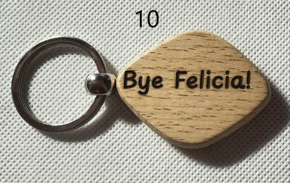 Wooden Engraved Keychains with Sayings & Quotes | Sweet, Sassy, Friendship & Love(1) product image (10)