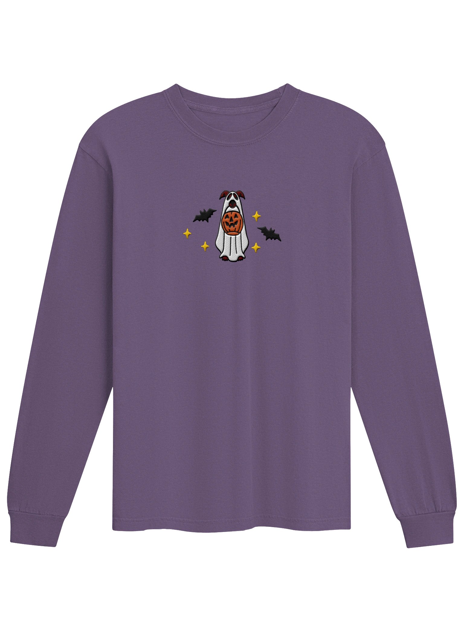 Halloween Italian Greyhound (Brindle) Embroidered Long-Sleeve T-Shirt product image (17)