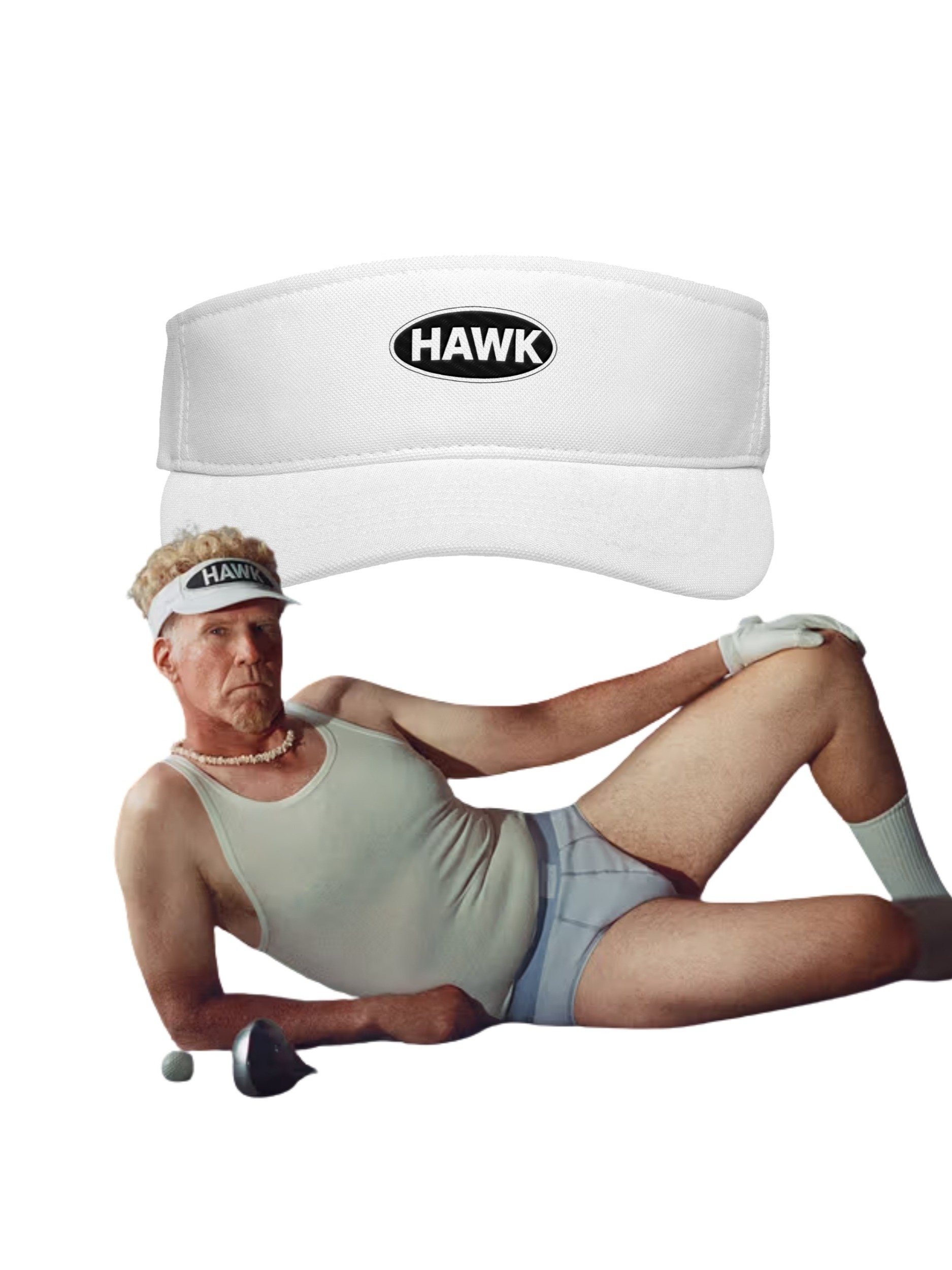 Hawk Logo Golf Performance Visor product image (1)