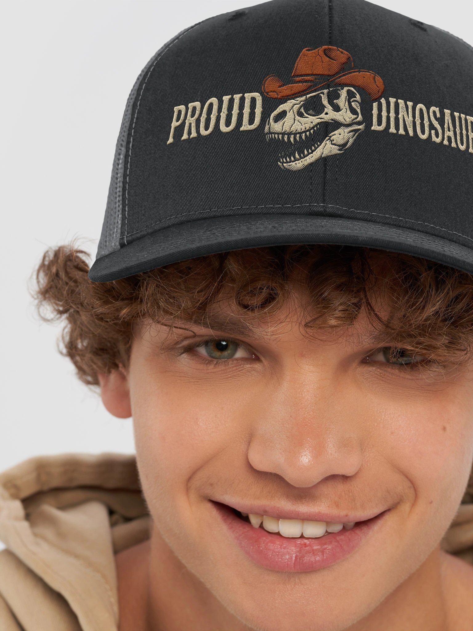 Proud Dinosaur Trucker Hat — Classic Country TV Outlaw Series product image (8)
