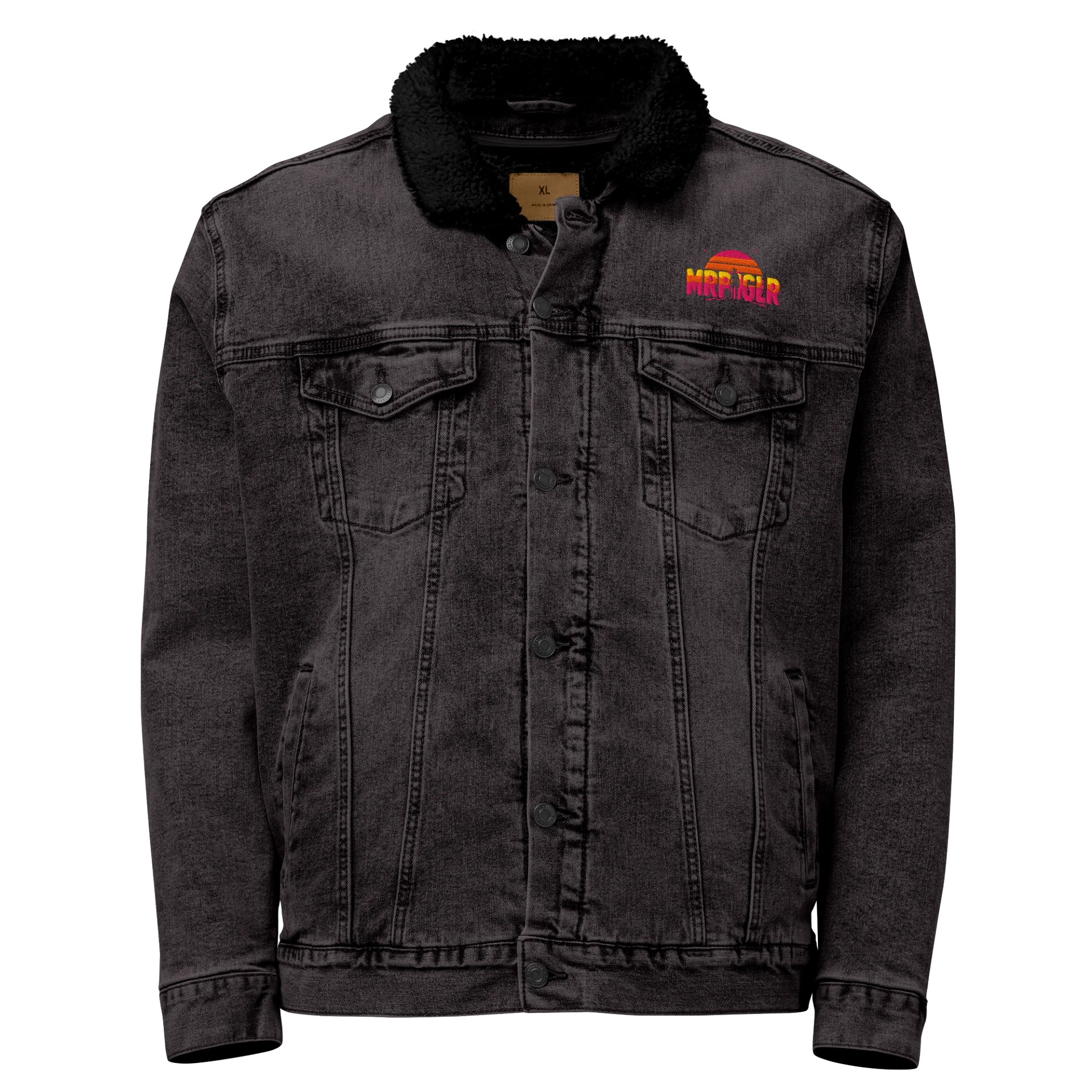 Sunset Silhouette Unisex Denim Jacket product image (1)
